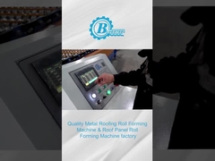 Rotolo d'acciaio ondulato idraulico che forma macchina con il taglio del sistema