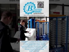 Macchina per il crimping di fogli di copertura corrugati in acciaio idraulico, macchina per la formazione di rotoli di copertura in metallo