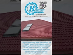 Metcoppo macchina per la formazione di piastrelle in acciaio con lama di taglio Cr12 velocità 15-20m/min