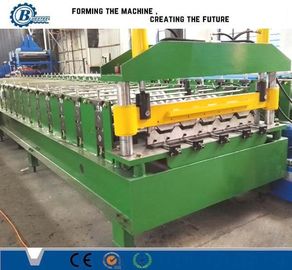 Catena motore Roofing Machine Piastrelle 5KW Taglio idraulico 0,3-0,8mm Steel Sheet Roll Former