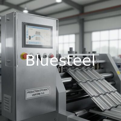 PLC Control Metal Roofing Roll Forming Machine con rulli in acciaio da 45# e velocità di formazione da 8-30m/min per una produzione efficiente di piastrelle in acciaio