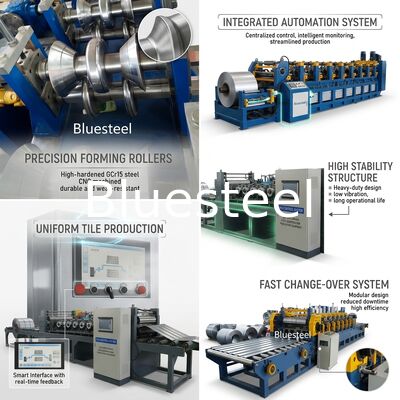 High-Speed Automatic Metal Roofing Roll Forming Machine for Large Construction Projects