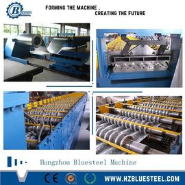 15-20m/min Speed Deck Floor Roll Forming Machine 4kw Potenza idraulica Taglio idraulico