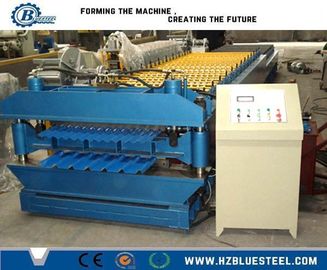 Macchina di formazione d'acciaio idraulica di doppio strato 3KW con il rullo d'acciaio 45#