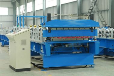 Macchina di formazione d'acciaio idraulica di doppio strato 3KW con il rullo d'acciaio 45#